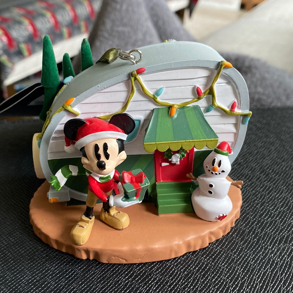 WDW 50th anniversary Disney Christmas ornament Mickey fort wilderness camper